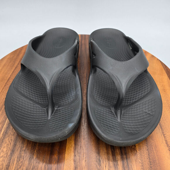 Oofos Ooriginal Sandals Men\'s 9 Black Slip On Comfort Sport Recovery Thong Shoes main image 7